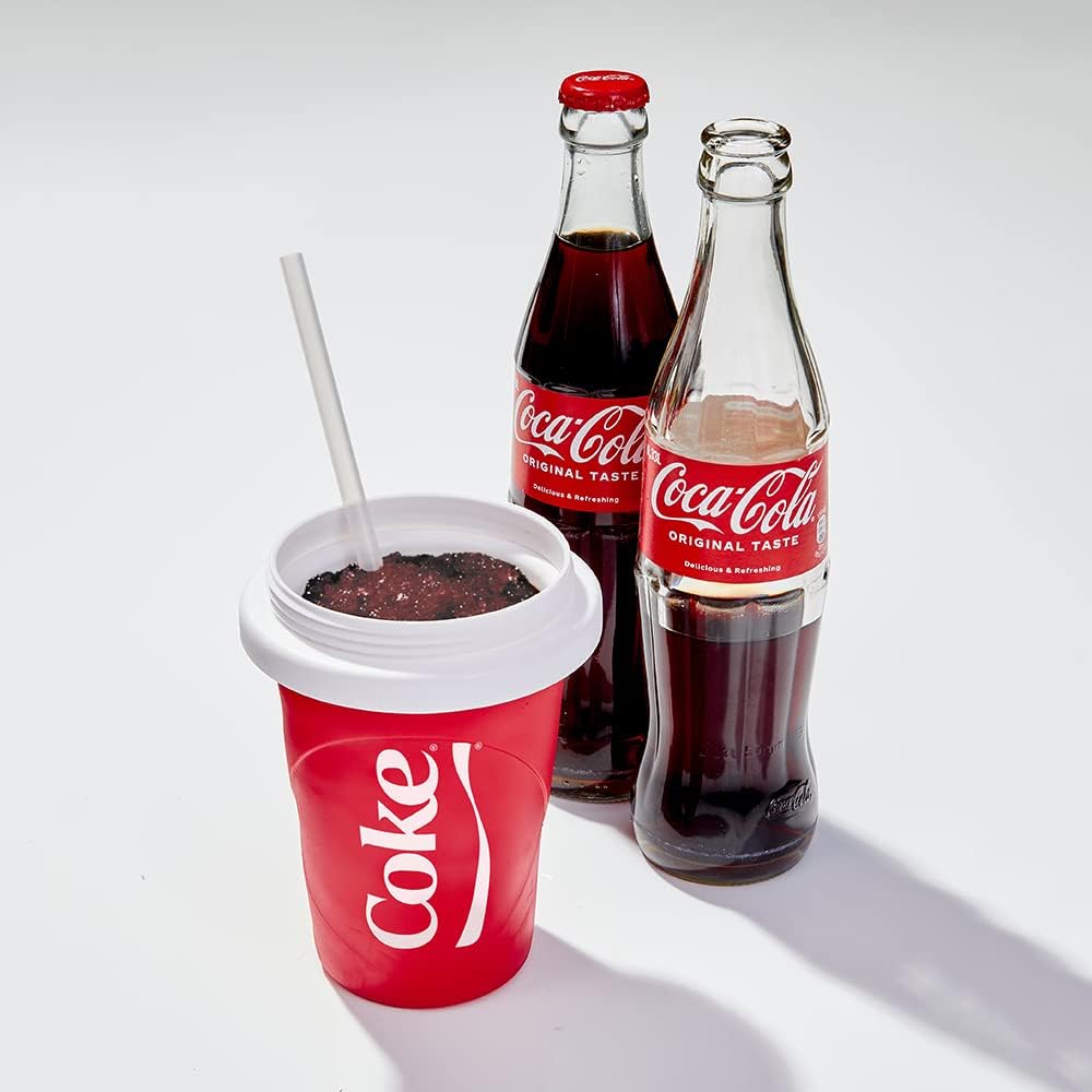 Tragbarer Slushy Maker aus Silikon mit 2-in-1 Strohhalm – 370ml