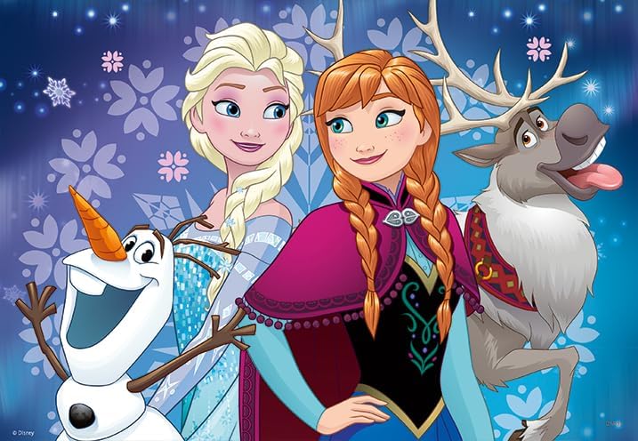 Disney Frozen Nordlichter Kinderpuzzle mit 2x24 Teilen, ab 4 Jahren