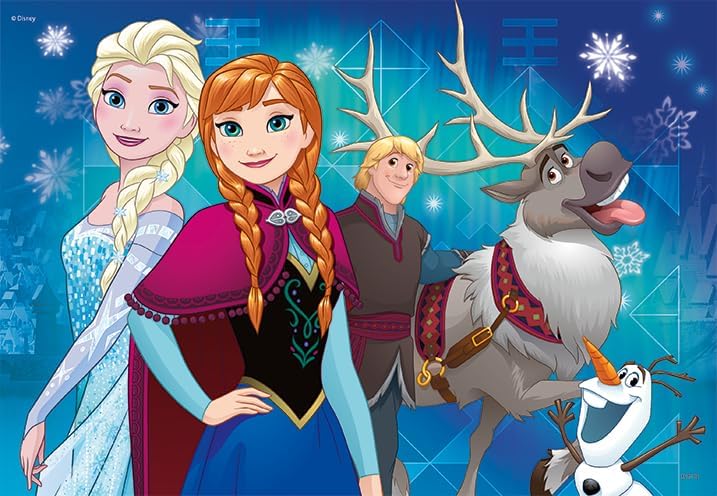 Disney Frozen Nordlichter Kinderpuzzle mit 2x24 Teilen, ab 4 Jahren