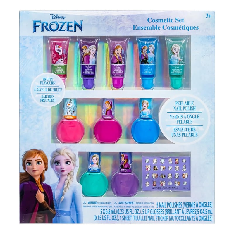 Disney Frozen Kinderschminke Set für Mädchen | Make-up mit Lipgloss, Nagellack | Ideal ab 3 Jahren