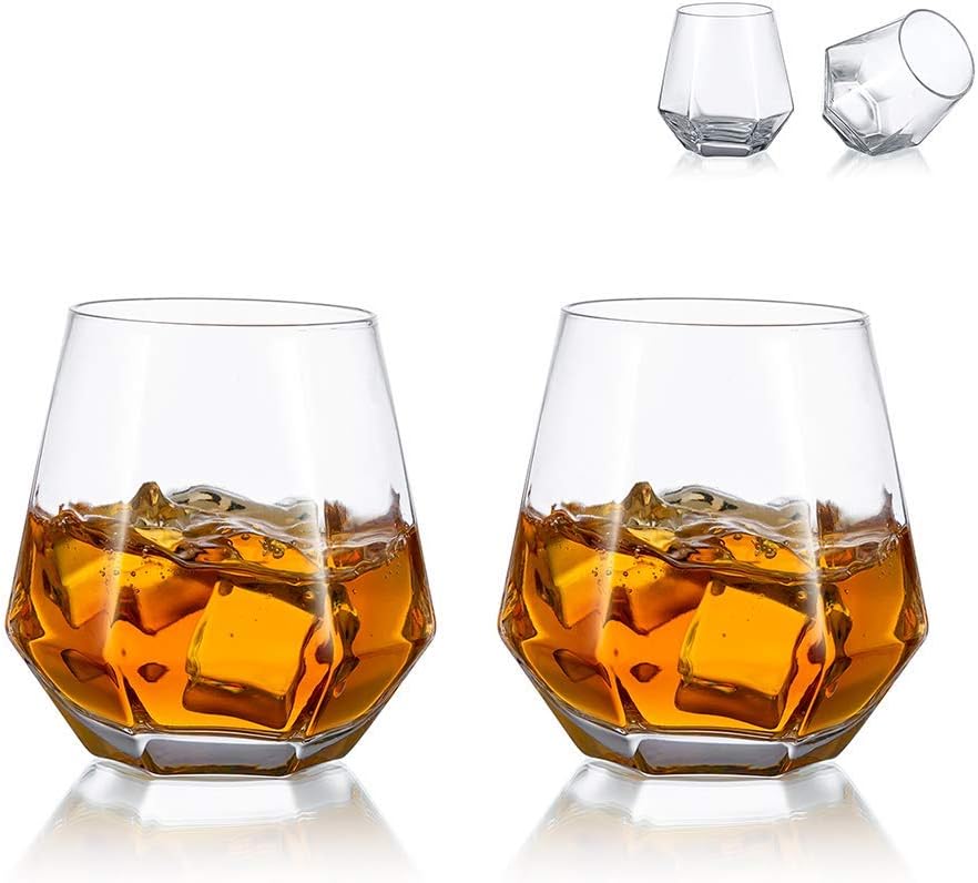 Gekippte Whiskygläser im 2er-Set – 300 ml für Männer und Frauen