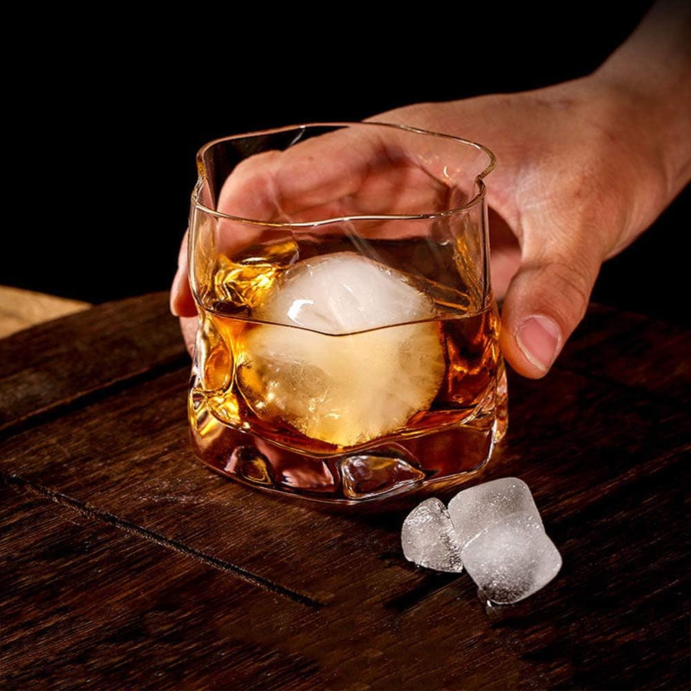 Modisches Whiskyglas-Set (2 Stück) für Bourbon/Rum – 250 ml, ideal für Väter und Männer