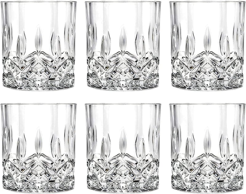 Stylisches Whisky-Gläser-Set für Cocktails, 6 Stück, 300 ml