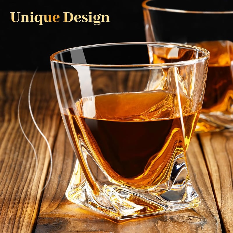 Whiskyglas-Set (2er) – Altmodische 300ml Rocks-Gläser für Männer