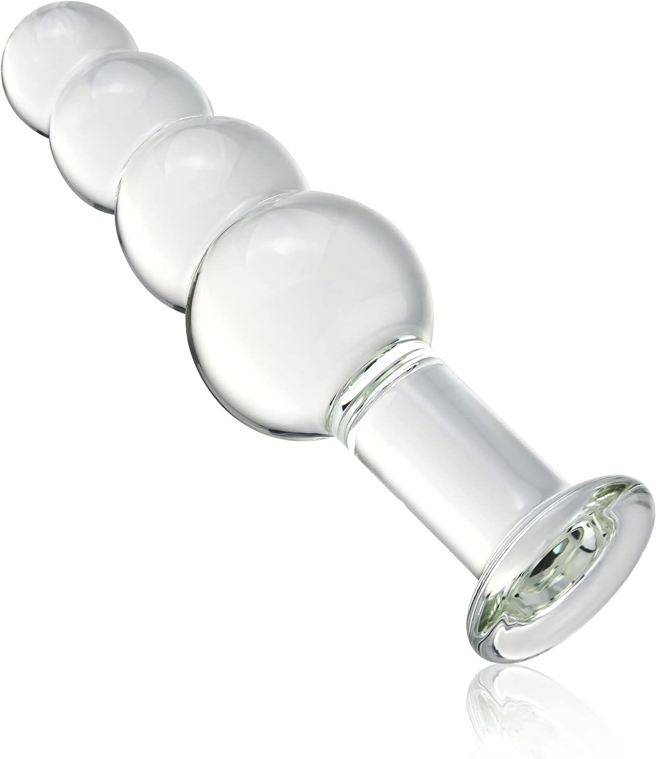 Glas Analplug für G-Punkt-Stimulation - transparentes Sexspielzeug für Frauen