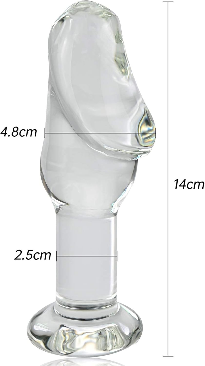 Glasdildo für Paare – Transparenter Anal Plug Stimulator