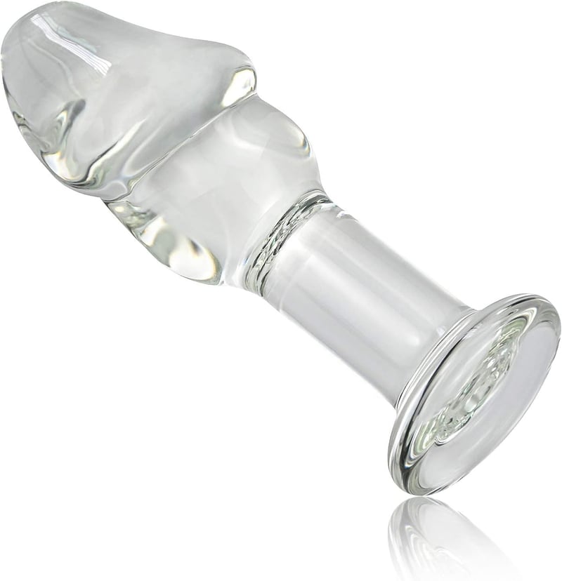 Glasdildo für Paare – Transparenter Anal Plug Stimulator