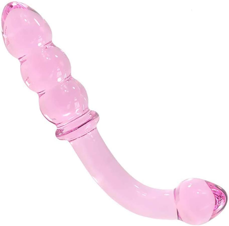 Kristall Doppeldildo aus Glas für G-Punkt und Prostata-Stimulation