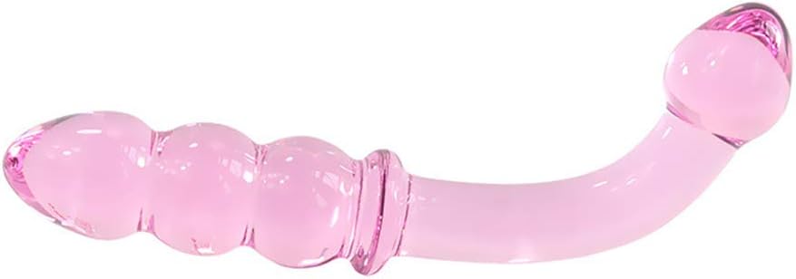 Kristall Doppeldildo aus Glas für G-Punkt und Prostata-Stimulation