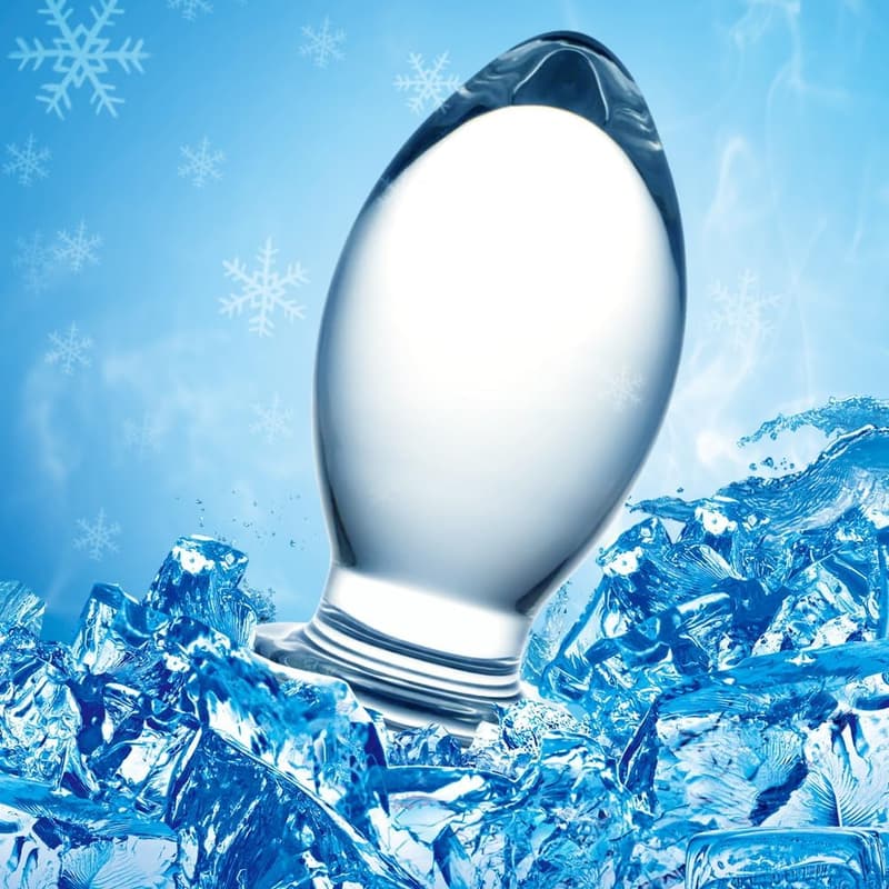 Klassischer Glas Butt Plug für Paare – Kristall Dildo für Anfänger