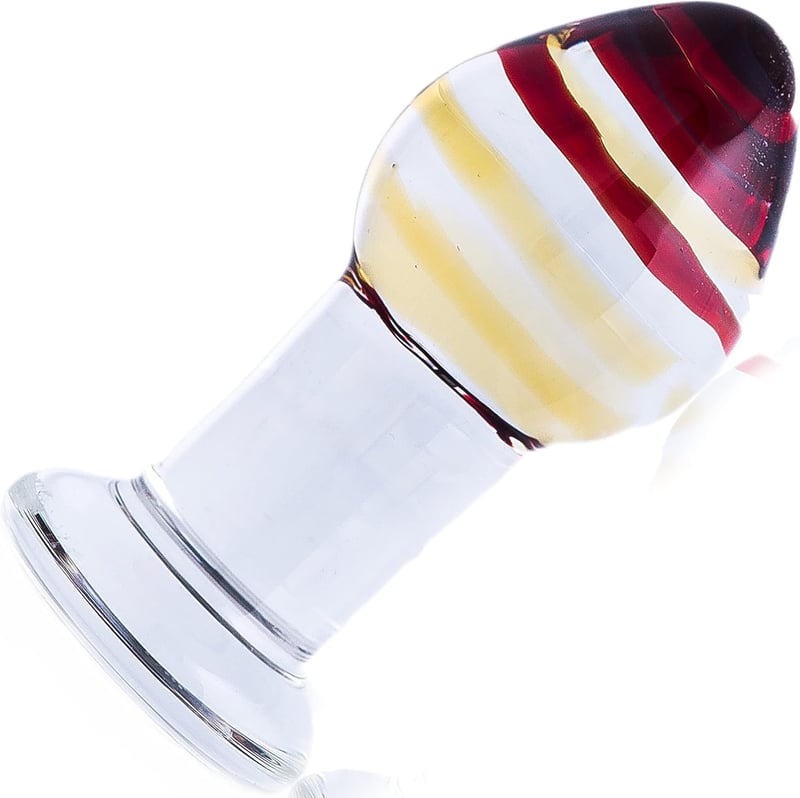 Glas Analplug 9cm für Frauen – Sexspielzeug in rundem Design