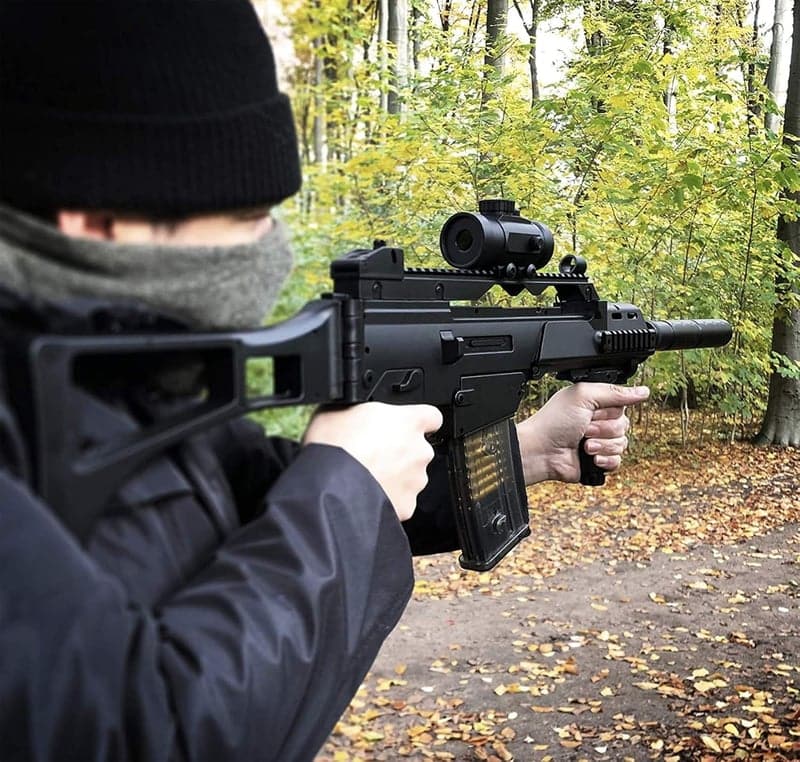 Elektrisches Softairgewehr M85 Schwarz, 1:1 Nachbau, 6mm Kaliber