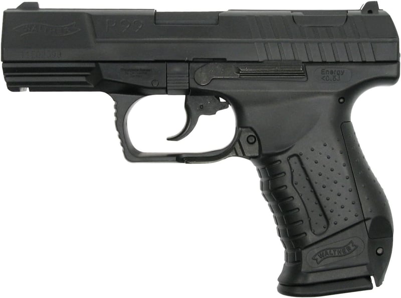 Walther P99 Softair, Federdruck, Lizenzversion, schwarz, <0,5 J
