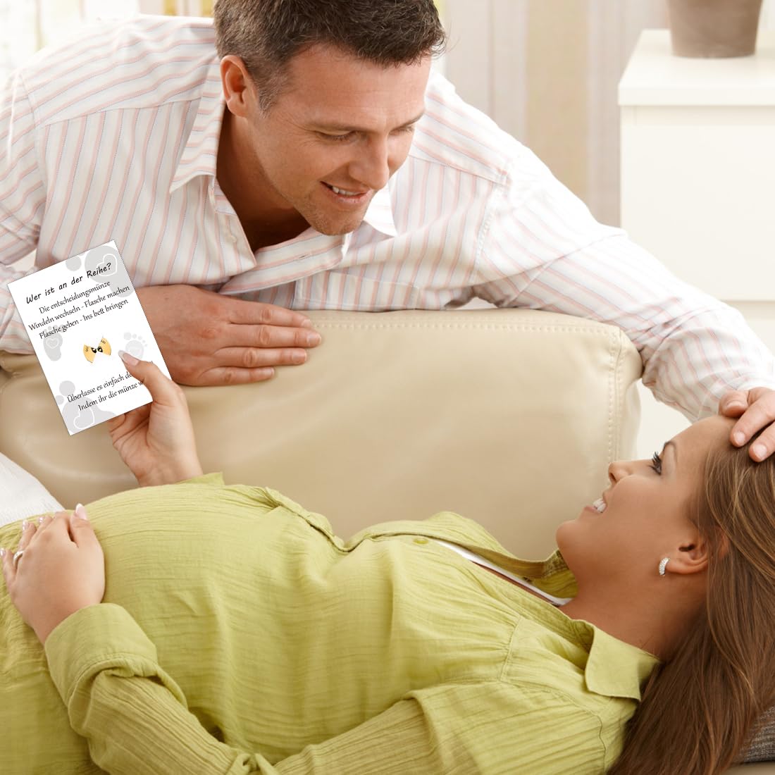 Geschenk zur Geburt: Entscheidungsmünze für Eltern (Gold)
