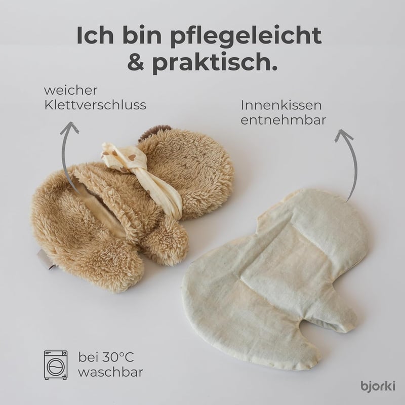 Wärmekissen für Baby & Kinder - Kuscheltier mit Leinsamenfüllung
