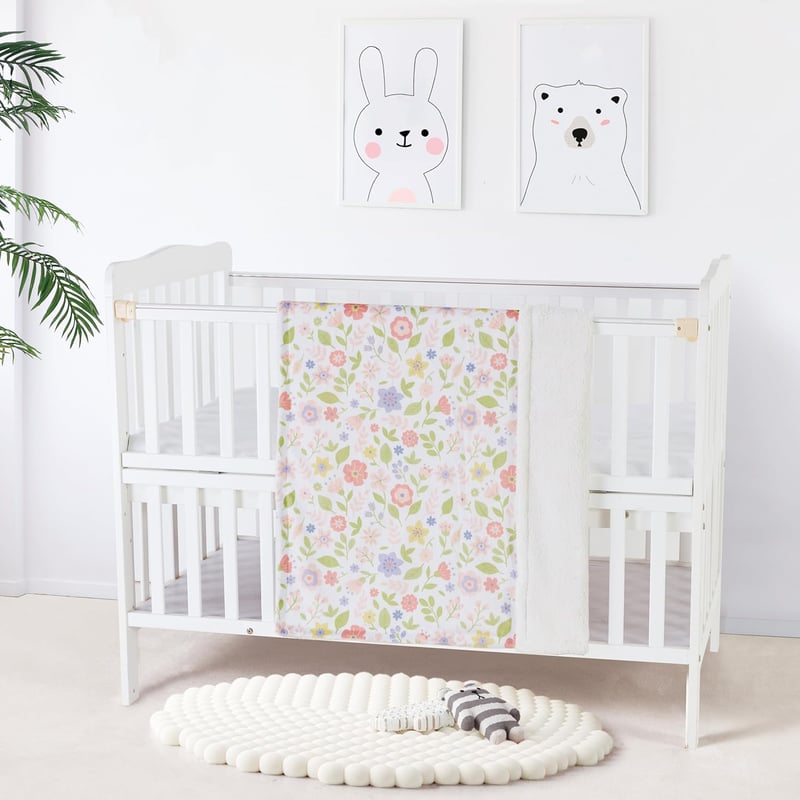 Niedliche warme Babydecke für Mädchen – 75x100 cm, ideal als Geschenk zur Babyparty