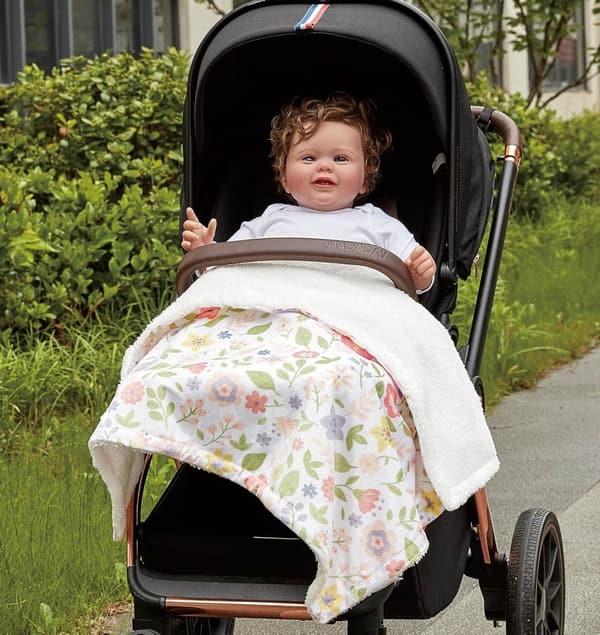 Niedliche warme Babydecke für Mädchen – 75x100 cm, ideal als Geschenk zur Babyparty
