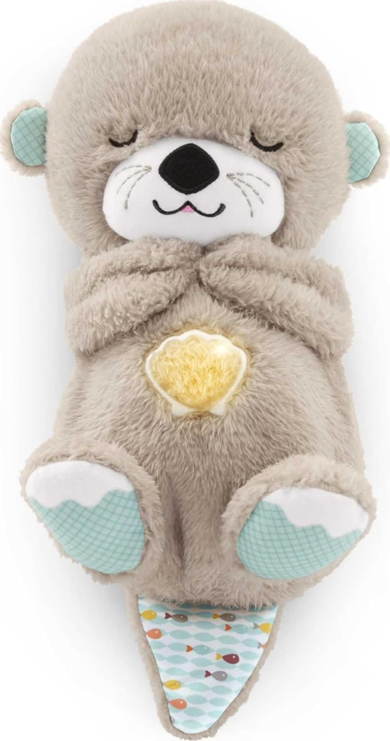Schlummer Otter Kuscheltier mit Musik und Atembewegung für Neugeborene