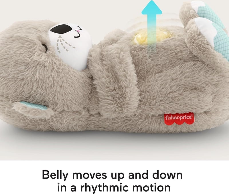 Schlummer Otter Kuscheltier mit Musik und Atembewegung für Neugeborene
