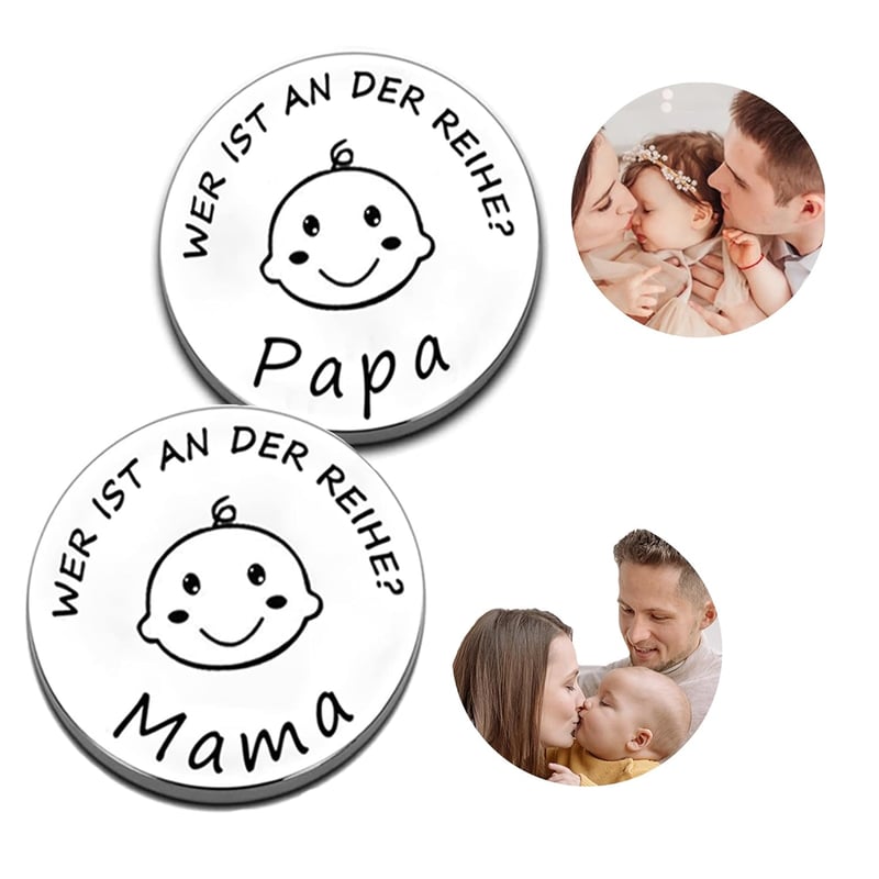 Entscheidungsmünze für neue Eltern – Taufgeschenk (Silber)
