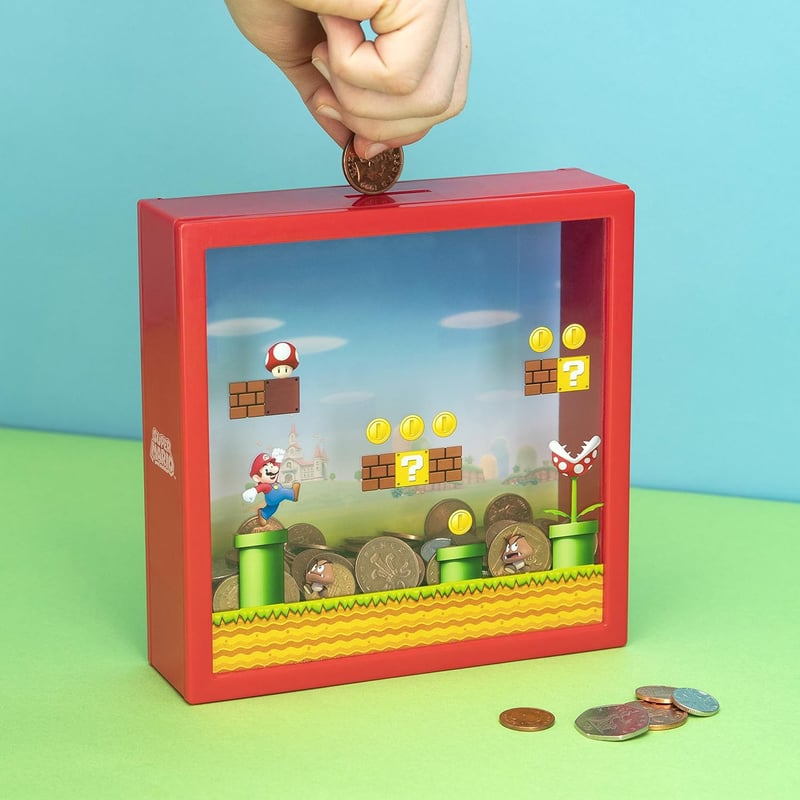 Super Mario Sparschwein - Offizielles Nintendo Geschenk für Fans, 18 cm