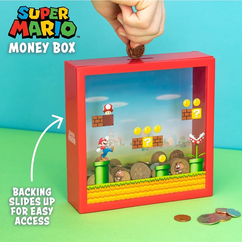 Super Mario Sparschwein - Offizielles Nintendo Geschenk für Fans, 18 cm