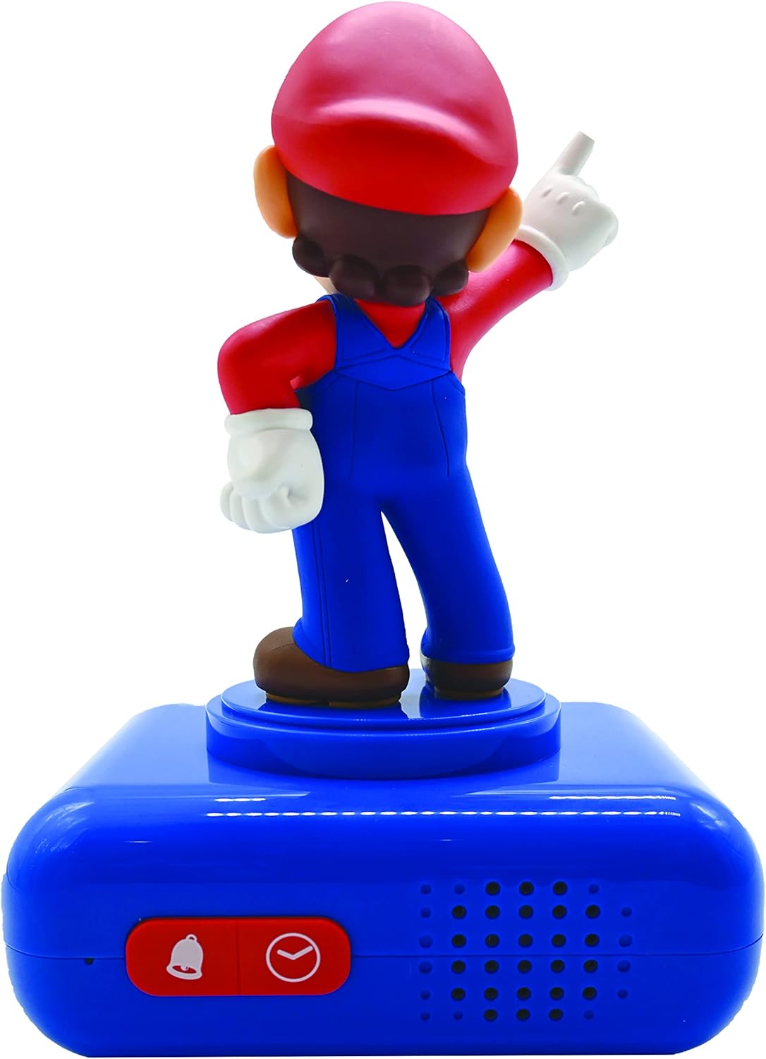Super Mario Nachtlicht-Wecker mit Sounds und LCD-Display, Blau