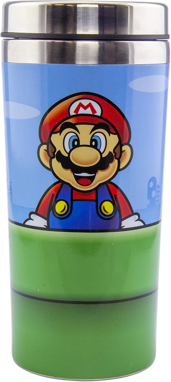 Super Mario Warp Pipe Edelstahl-Reisebecher 450ml – Offiziell lizenziert