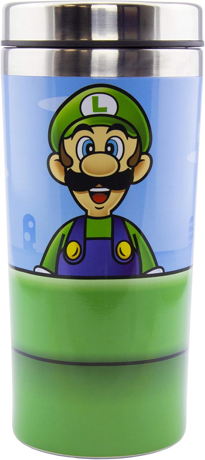 Super Mario Warp Pipe Edelstahl-Reisebecher 450ml – Offiziell lizenziert