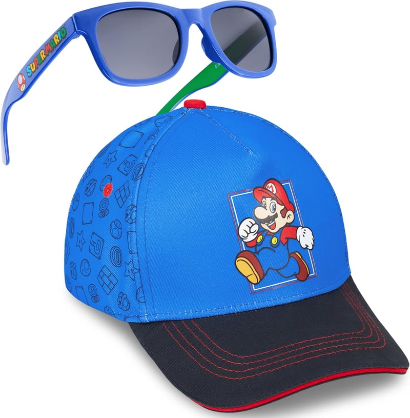 Sonnenhut-Set mit UV-Schutz für Jungen - Trendige Basecap und Sonnenbrille