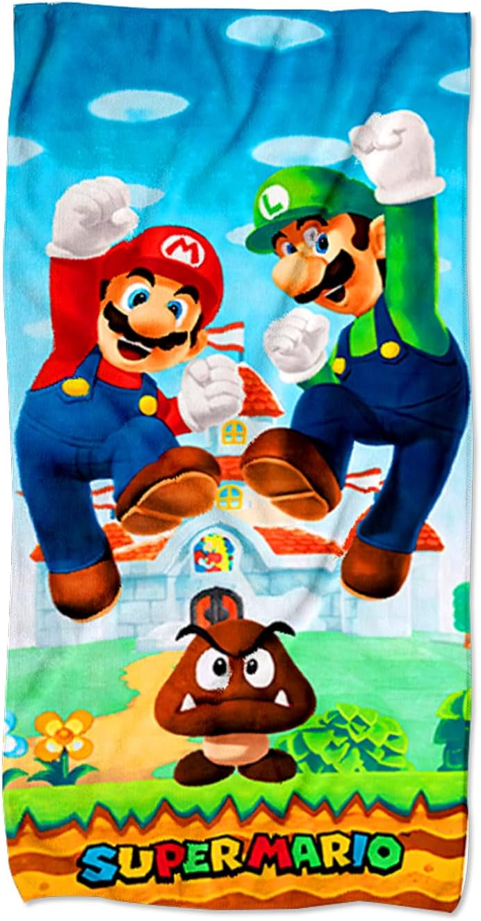 Mario Mikrofaser Strandtuch 75 x 150 cm – Weich und saugfähig für Kids