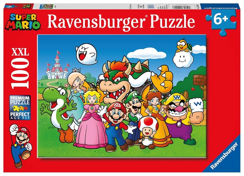 Nintendo Super Mario Kinderpuzzle mit 100 XXL Teilen