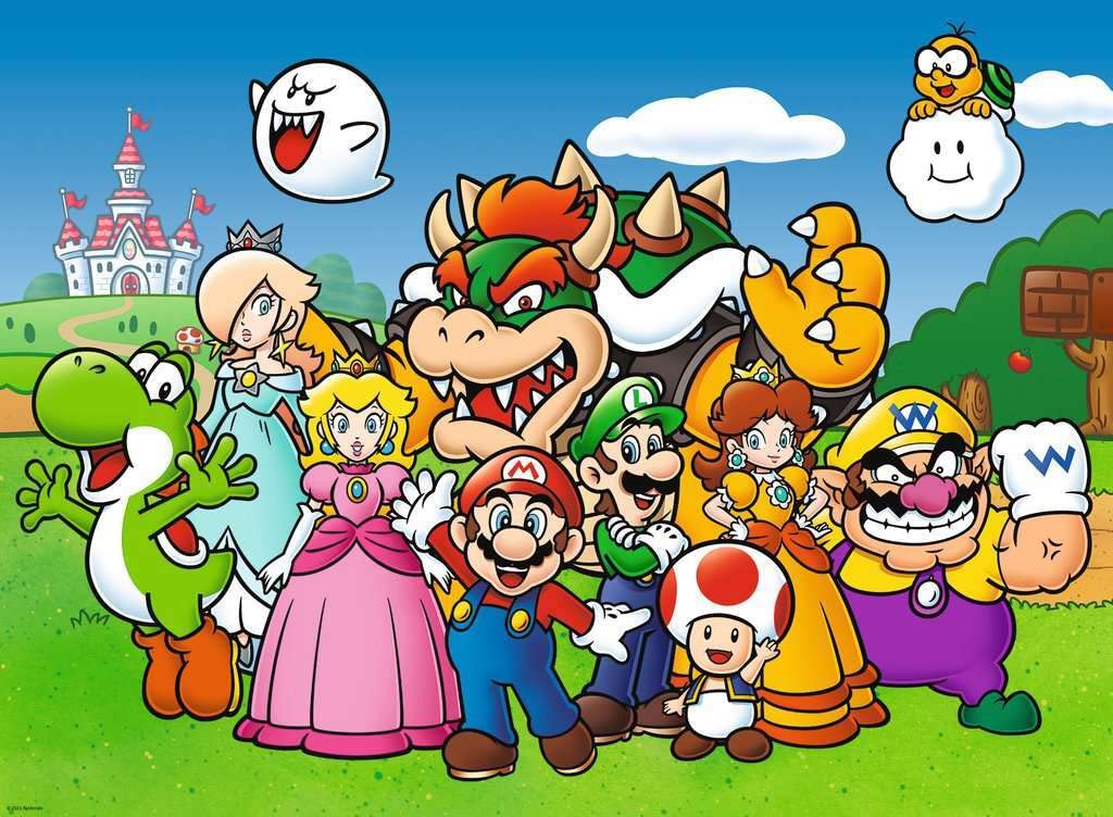 Nintendo Super Mario Kinderpuzzle mit 100 XXL Teilen