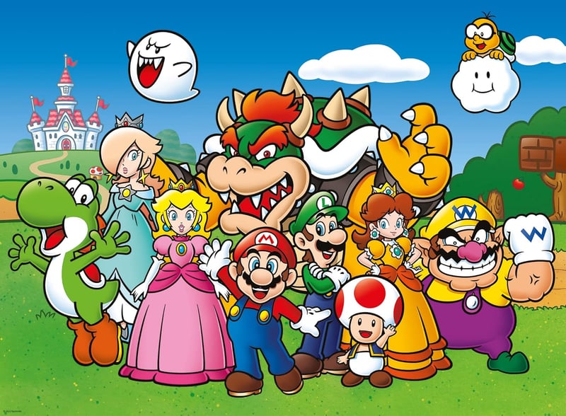 Nintendo Super Mario Kinderpuzzle mit 100 XXL Teilen