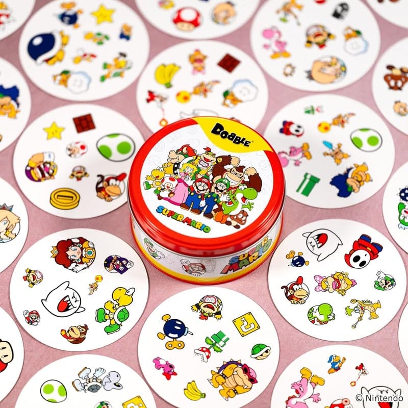 Dobble Super Mario Familienspiel für 2-8 Spieler, ab 6 Έτη