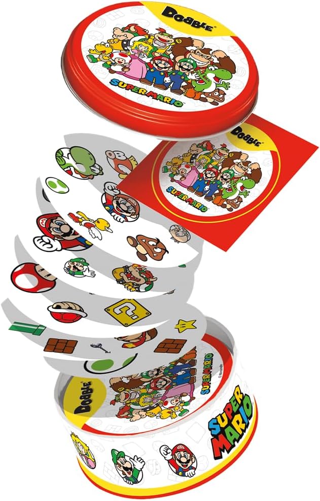 Dobble Super Mario Familienspiel für 2-8 Spieler, ab 6 Έτη