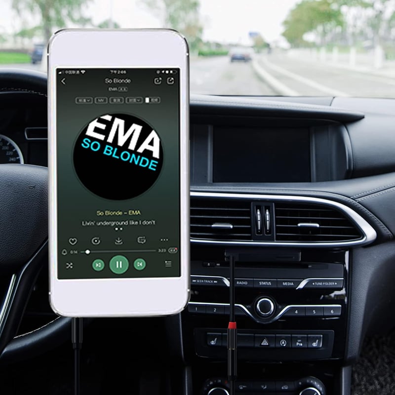 Auto-Audio-Kassettenadapter für Smartphone-Musik mit 3,5-mm-Aux-Ausgang