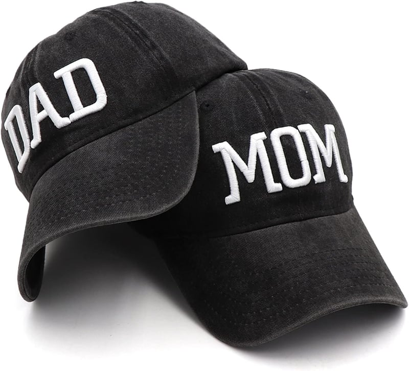 Bestickte verstellbare Mütze für Paare - Vatertagsgeschenk