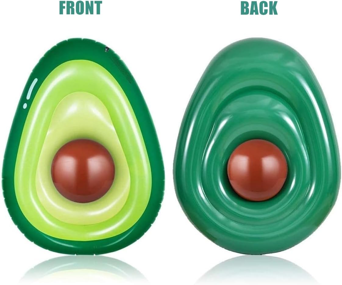 Aufblasbarer Avocado-Schwimmer (165 cm) für Pool- und Strandspaß