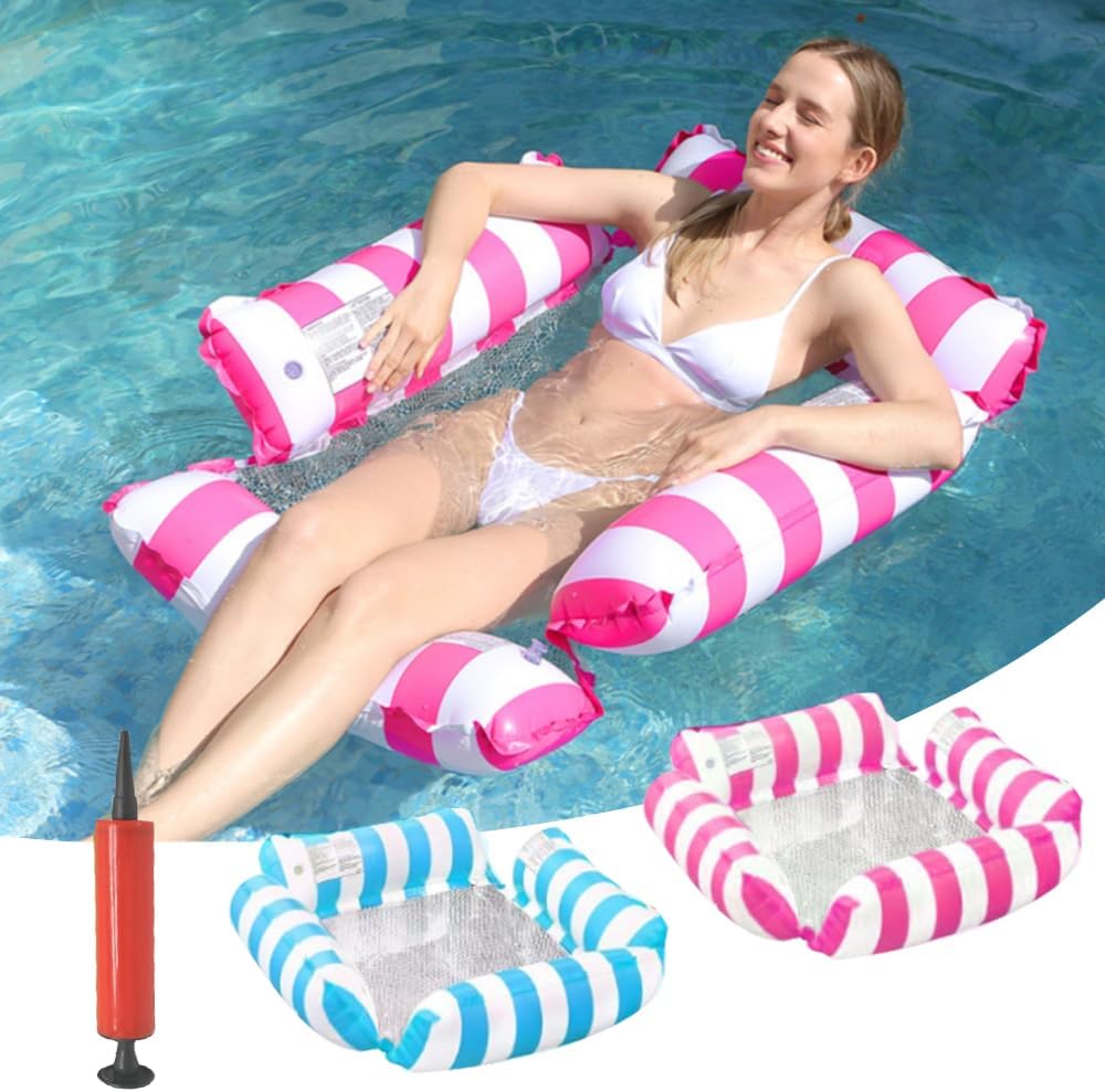 Aufblasbarer Luftsessel 2er Set für Strand, Pool und See