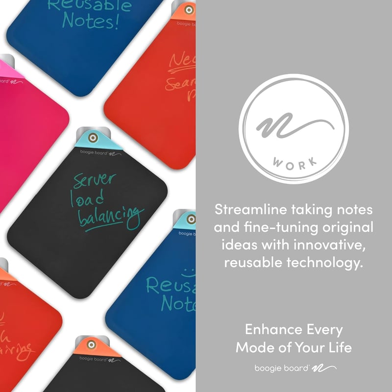 Wiederverwendbares Boogie Board VersaNotes Starter-Set, 3er-Pack, trocken abwischbar