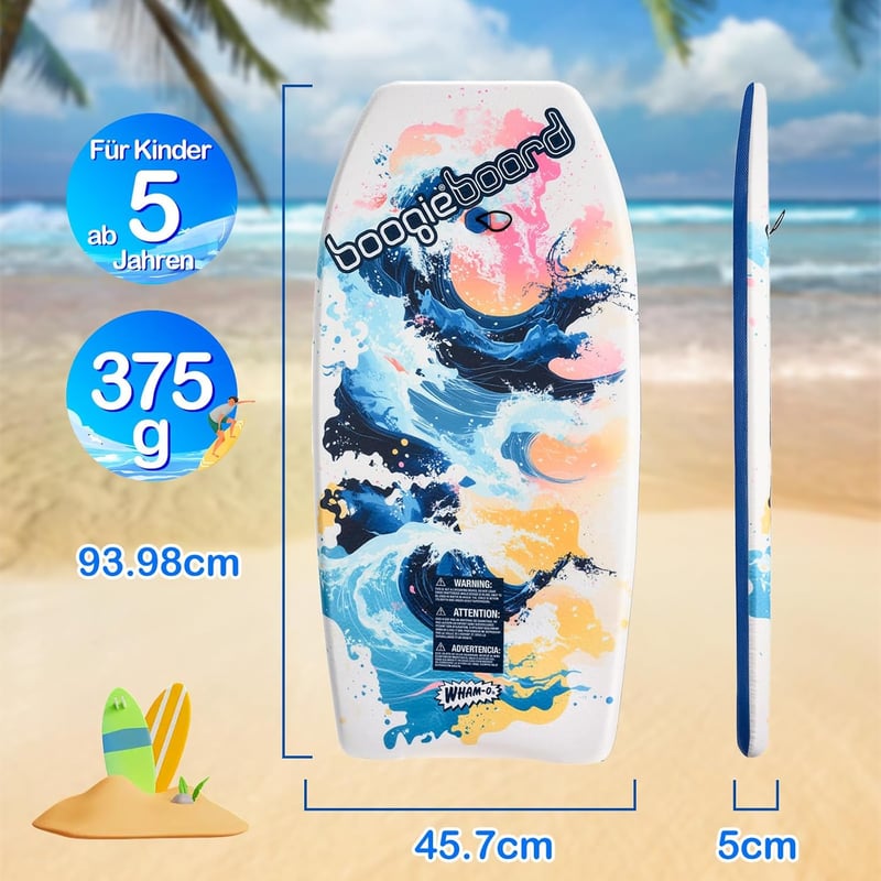 Boogie Board 2er-Pack 83,8 cm – leichtes Bodyboard für Kinder und Anfänger