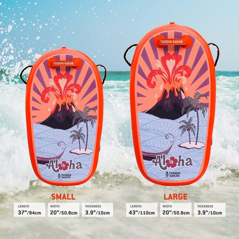 Aufblasbares Bodyboard im Tuxedo-Design für Kinder und Erwachsene