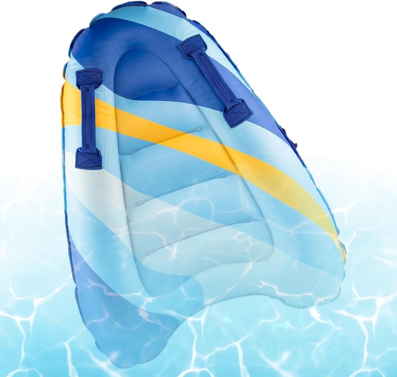 Aufblasbares Bodyboard für Kinder – Sicherheitsdesign, rutschfest, 75 x 65 cm