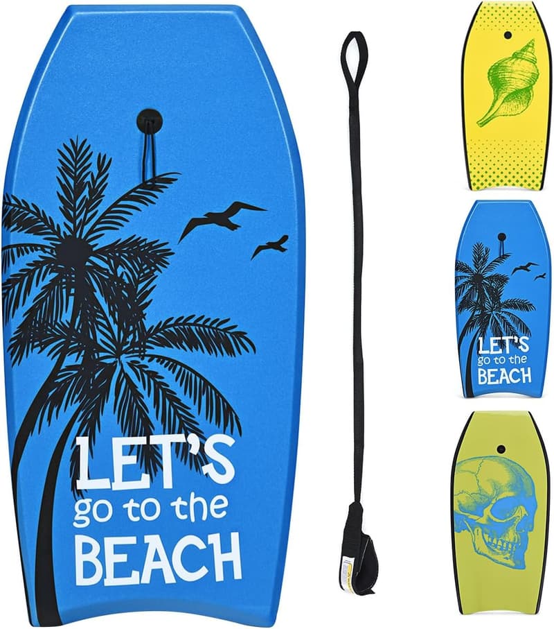 HOMASIS Bodyboard L, Halbmond, XPE/HDPE, 85 kg Tragkraft, ab 14 Έτη