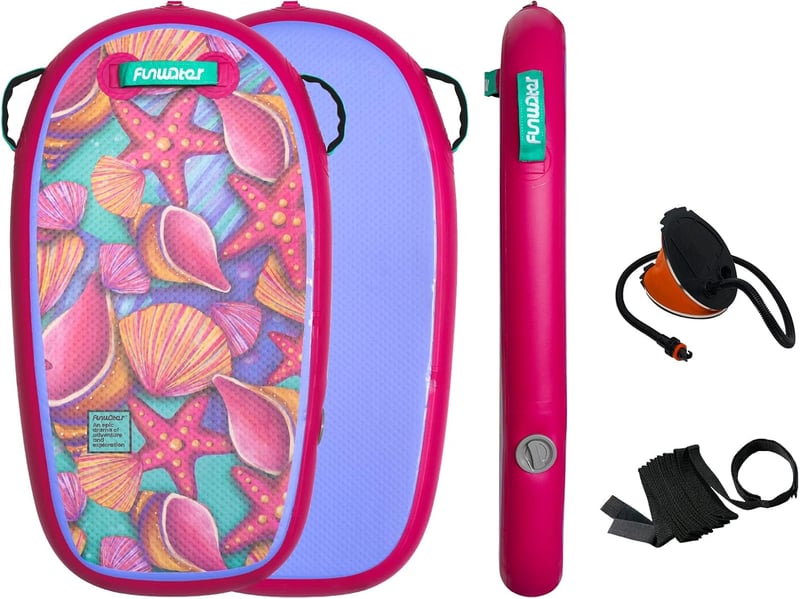 Aufblasbares Surfbrett für Kinder und Erwachsene mit Premium-Leash