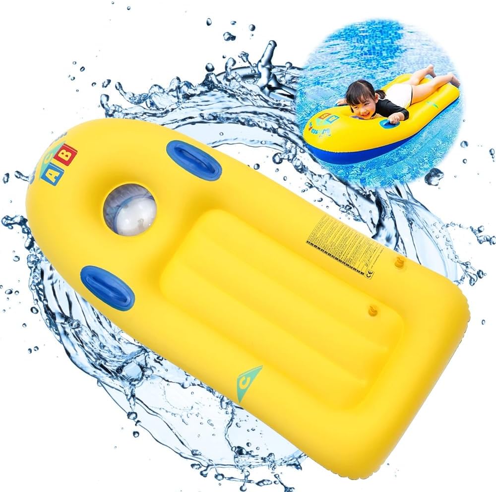 Aufblasbares Bodyboard für Kinder, 116x52 cm, ideal für den Sommer.