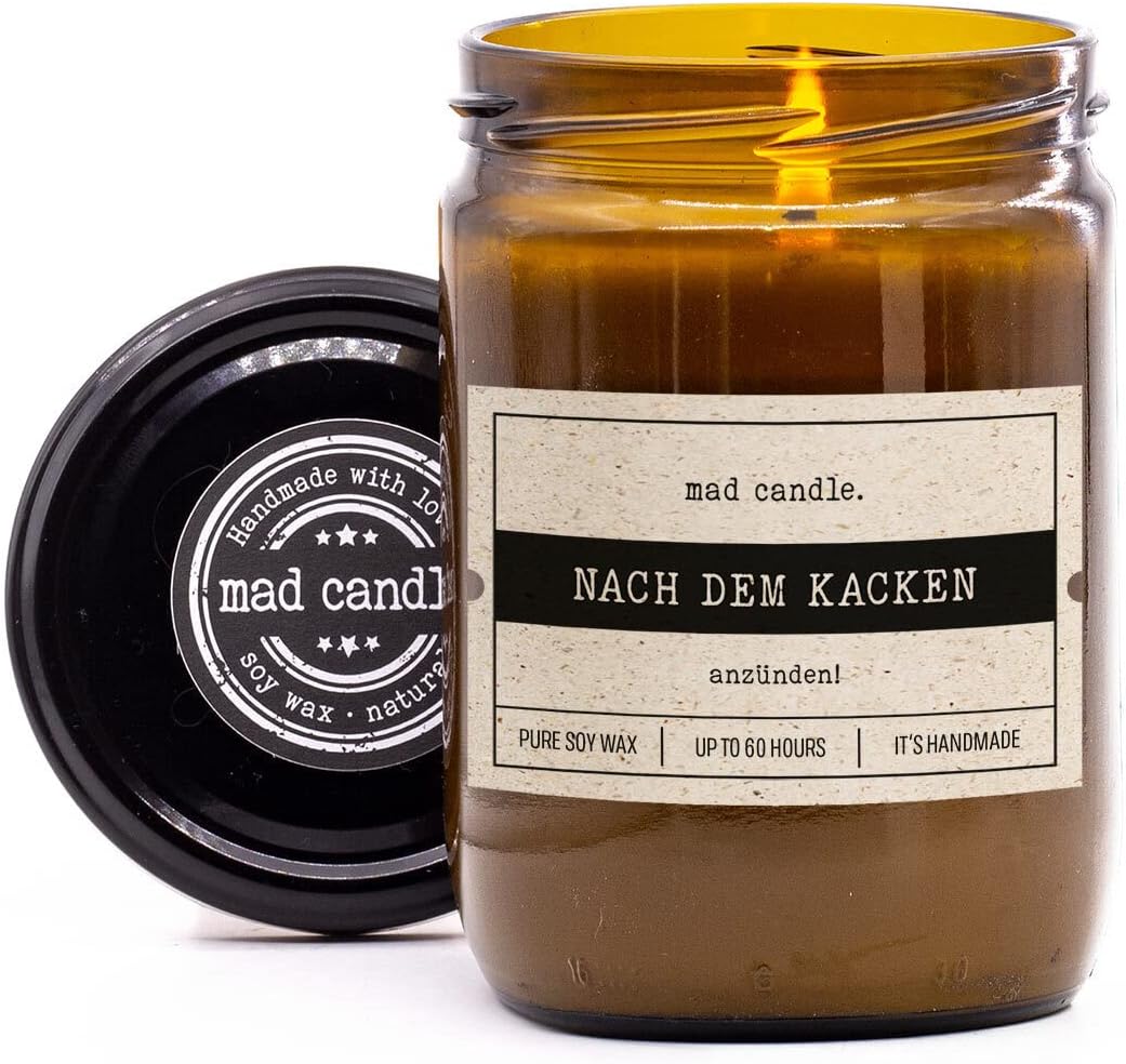 Lustige Duftkerze mit Spruch für Väter – Geschenk zum Geburtstag