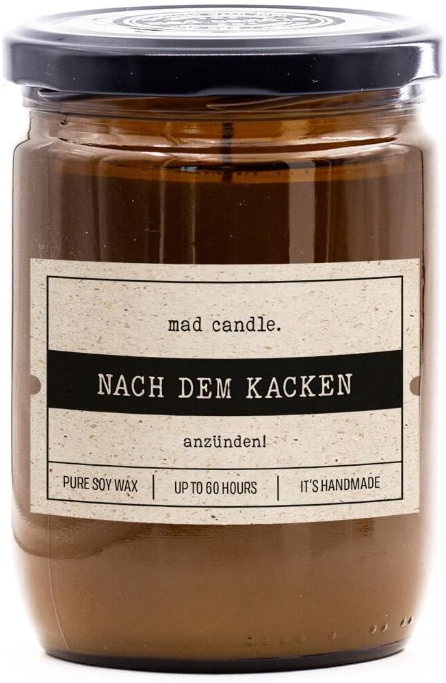 Lustige Duftkerze mit Spruch für Väter – Geschenk zum Geburtstag