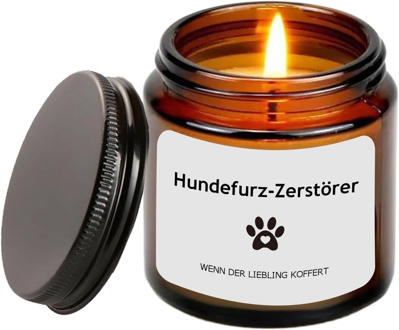 Duftkerze mit Spruch für Hundebesitzerinnen – lustiges Geschenk